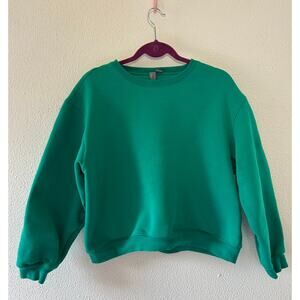 Sweaty Betty Vivid Green Crewneck Sweatshirt Size 6